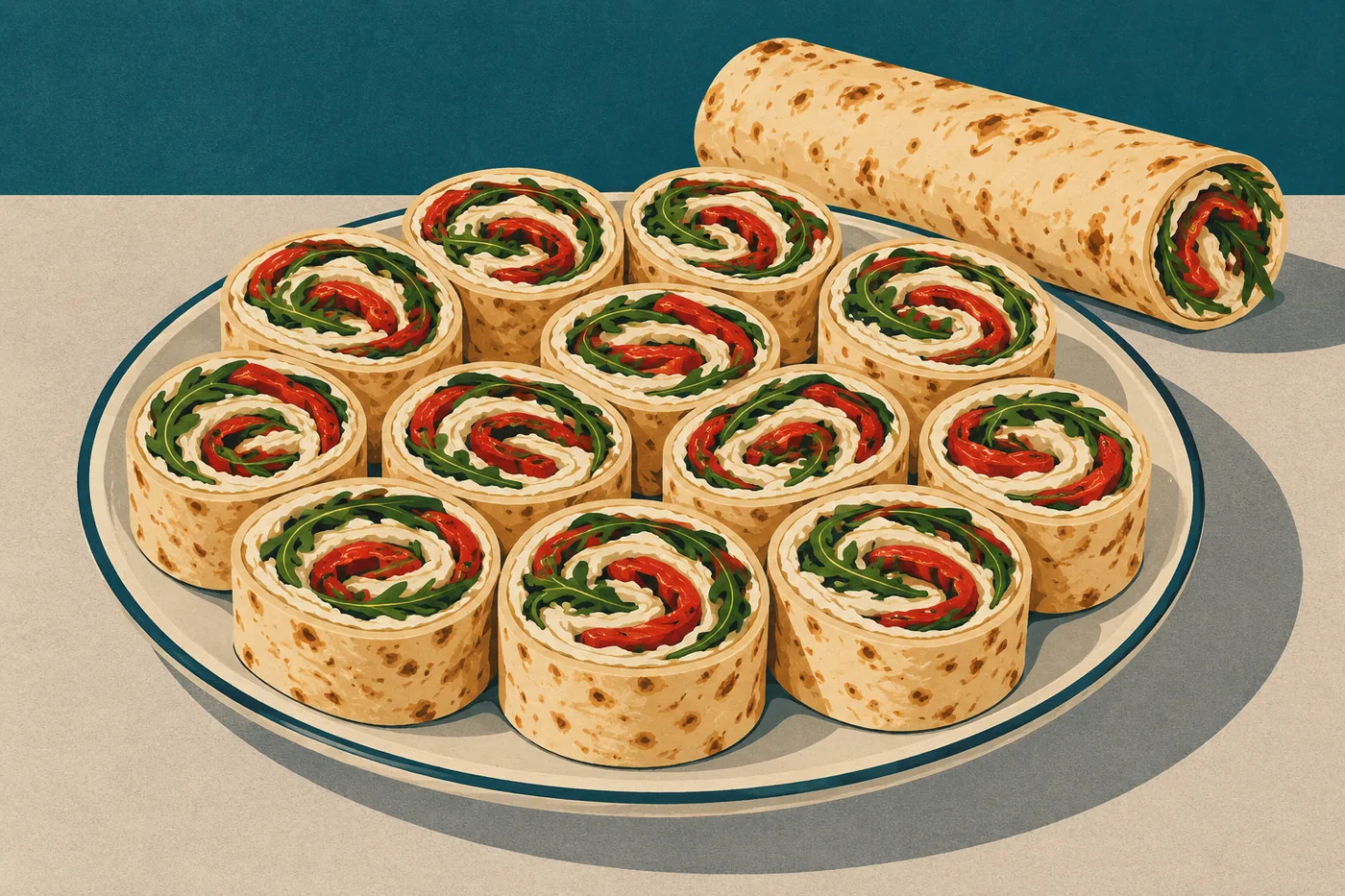 Frischkäse-Wraps
