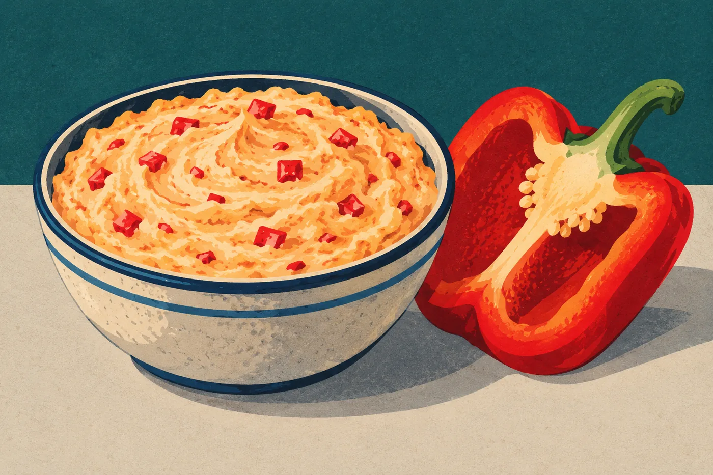 Paprika-Frischkäse-Dip
