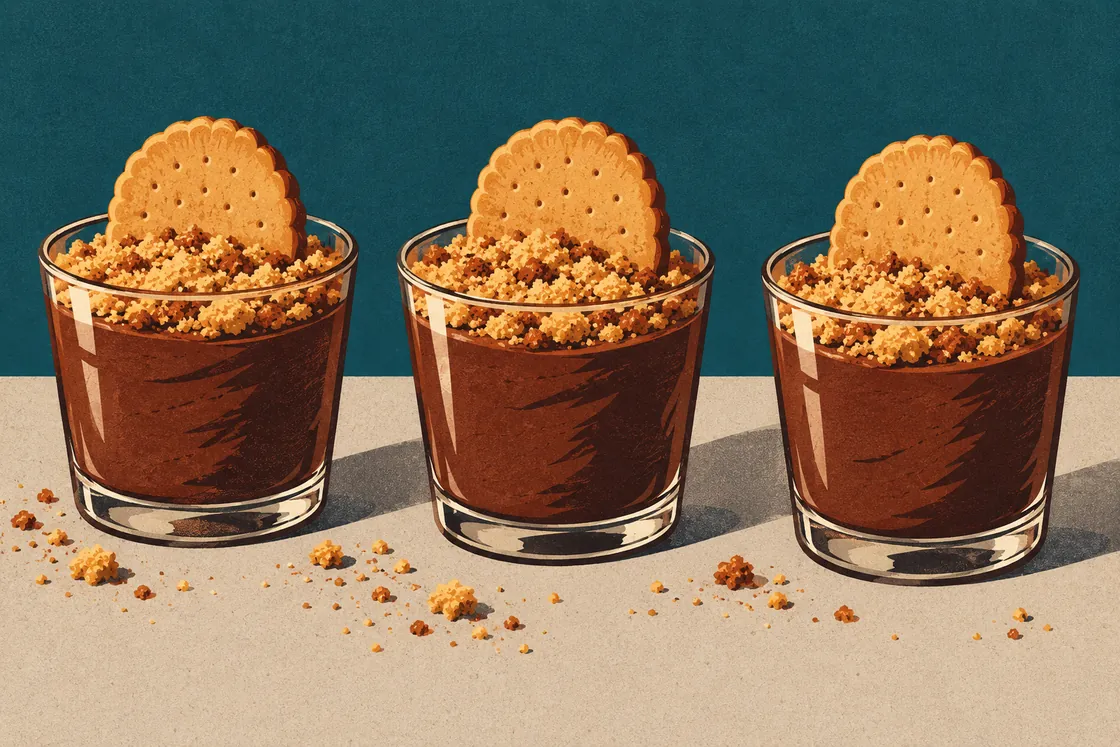 Halloween-Snacks: Friedhof aus Mousse au Chocolat