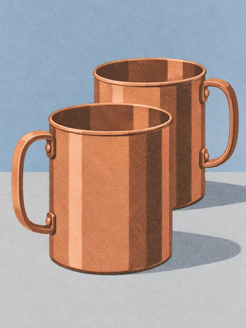 Kupferbecher für den Moscow Mule